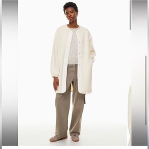 Aritzia Sherpa Long Liner Jacket L